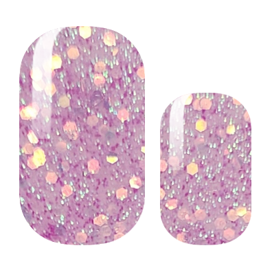 Sheer Pastel Glitter