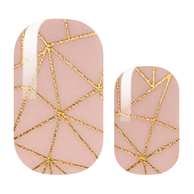 Pink Gold Geometric