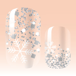 Transparent Glitter Snowflakes